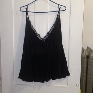 Forever 21 plus cami ruffle lace